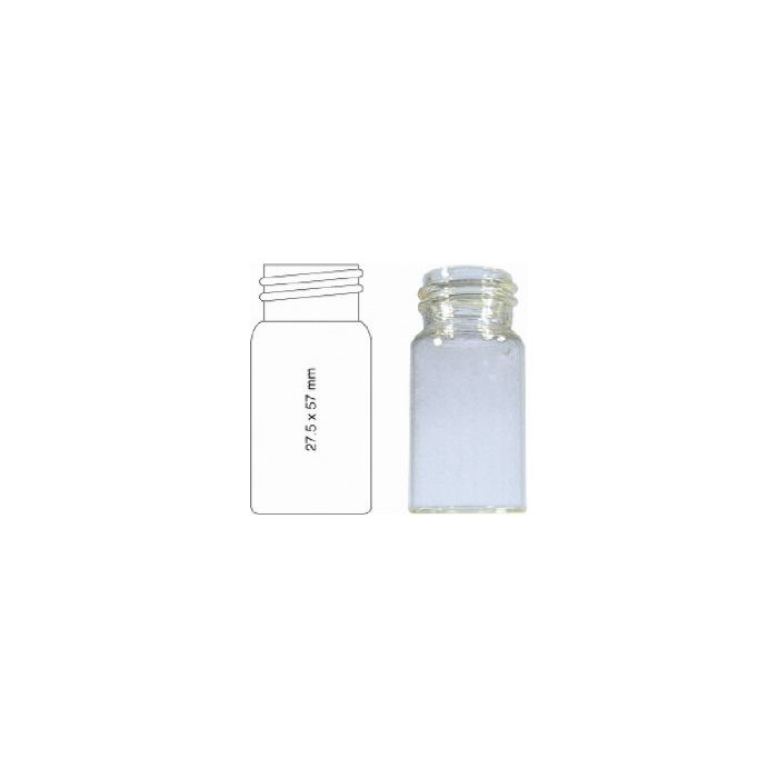 MACHEREY-NAGEL,VIAL CLEAR FLAT BOTTOM 20ML 27.5X57,1 * 100 ite ms