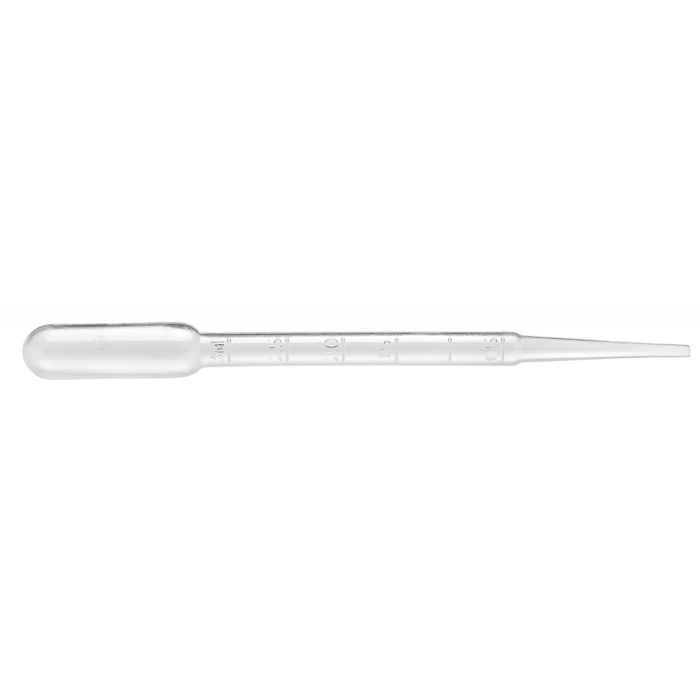 WICOM Pasteur pipets 3ml graduated, 500 per Box Length 160mm