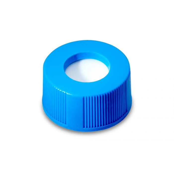 Light Blue 12 x 32 mm Cap and PTFE/Silicone Septum for LCMS