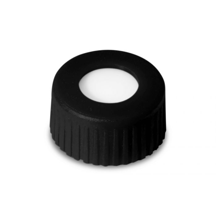 Waters Black Cap and PTFE Septum, 100/pk;