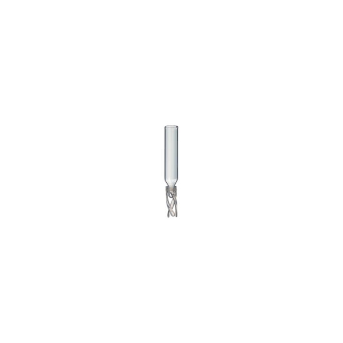 RESTEK vial inserts 250ul Glass BM w/Bottom Spring Pack of 100