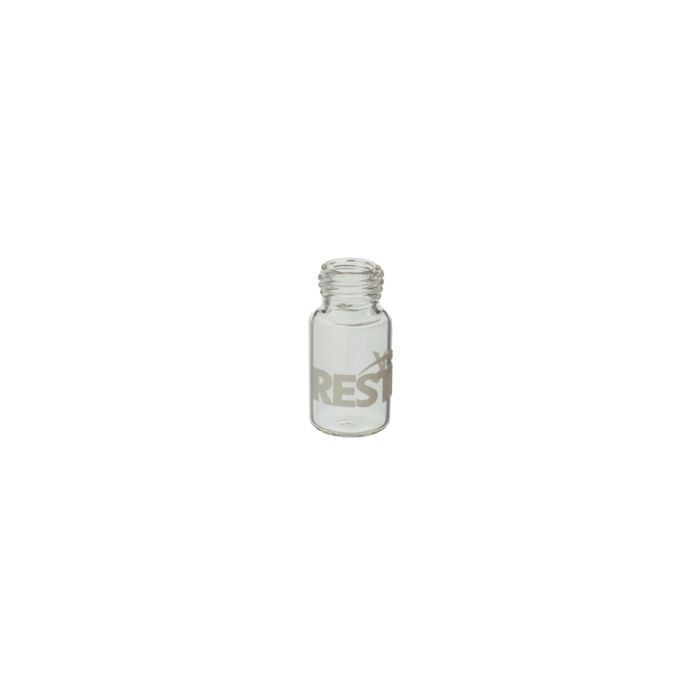 RESTEK Headspace vials 10mL (22x45) Screw Thread  Clear Glass 100-pk Rounded Bot...