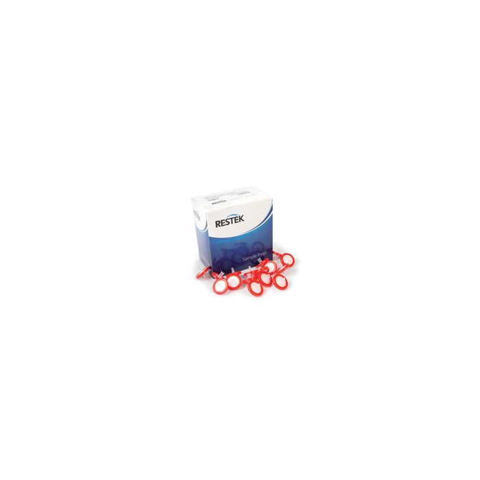 RESTEK Syringe Filter  25mm 0.45um Cellulose Acetate 100pk Red luer lock