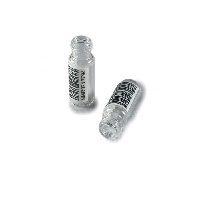 WICOM 9mm Schraubvial (Gewindeflasche), Klarglas, 2ml (1.5ml), 6mm weite Öffnung...