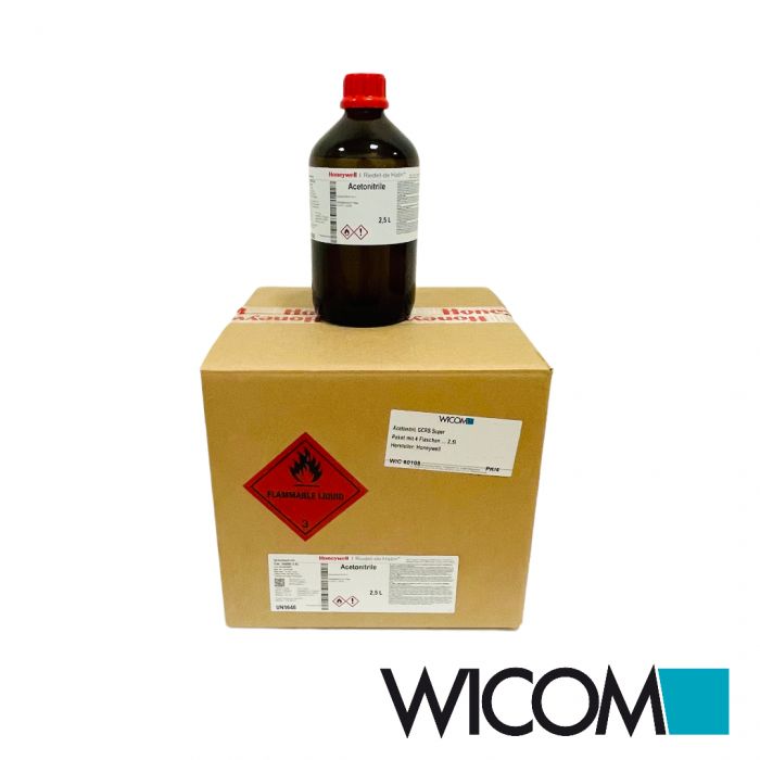 Acetonitrile, GCRS Super Box with 4 bottels à 2,5l manufacturer: Honeywell