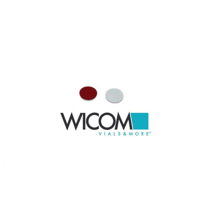 WICOM Septen für 8mm Kappen, Silicon/PTFE, weiß/rot, 1.5mm