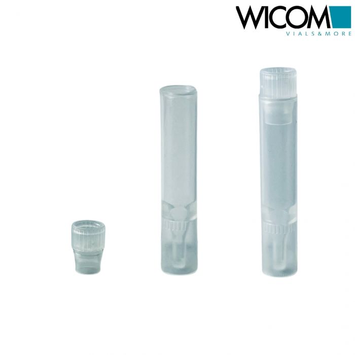 WICOM 700µl PP Vial inklusive Cap  Entspricht Waters WAT022476