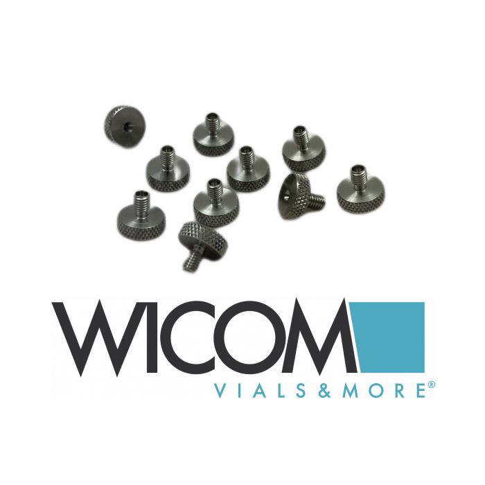 WICOM Dynaseal stainless steel screw for 1/16" capillary, short Value pack with ...