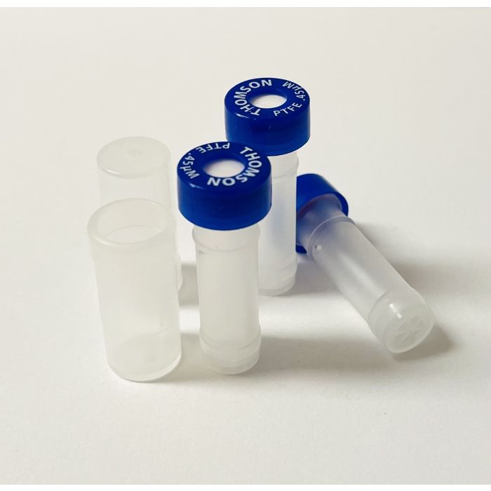 Thomson Filter vial 0,45µm,PTFE, w/Pre-Slit Blue Cap