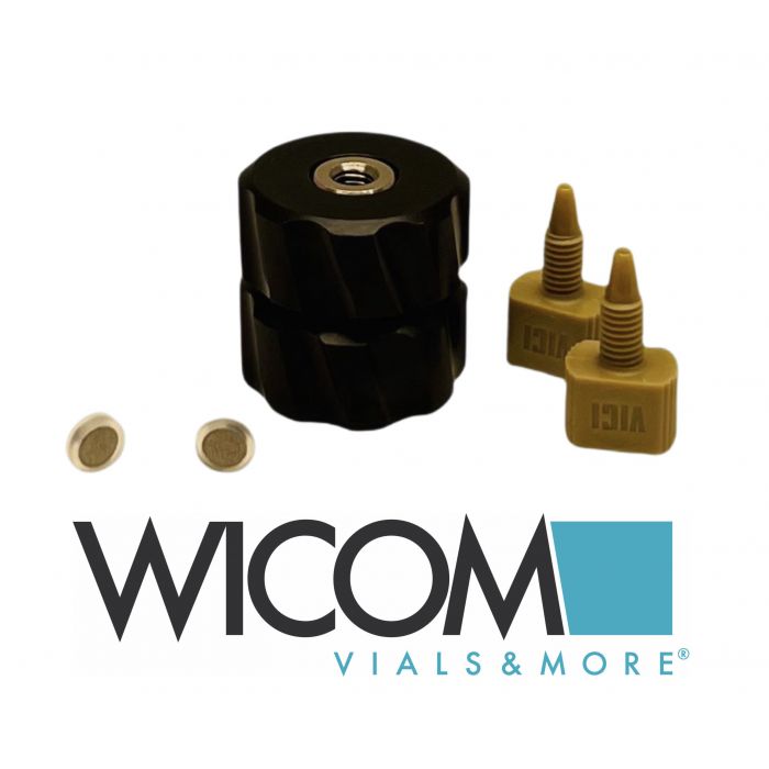WICOM In-Line Kit, 2.0µm, Includes Hand-Tight PEEK Holder, komplett with 2 Fritt...