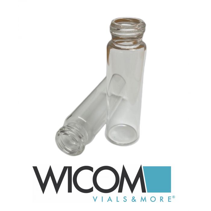 WICOM EPA-screw vials, 40ml, clear glass, 24mm thread, 27.5x95.0mm, 1st hydrolit...