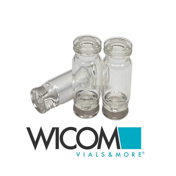 WICOM 11mm CRIMP/SNAP Vials, clear 0.9ml, restvolume <1µl