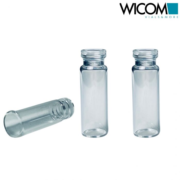 WICOM crimp vial, 13mm, 4ml, clear glass, 14.5x45mm