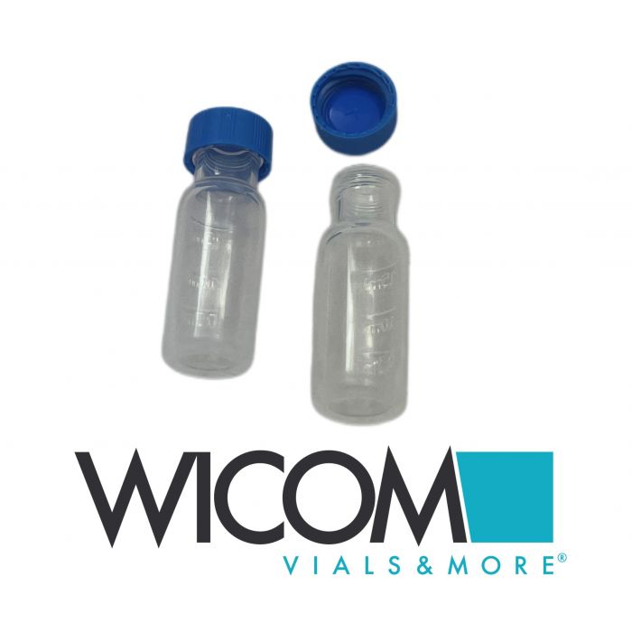 WICOM Combipack, includes 1.5ml screw vial in Polypropylen and blue screw cap wi...