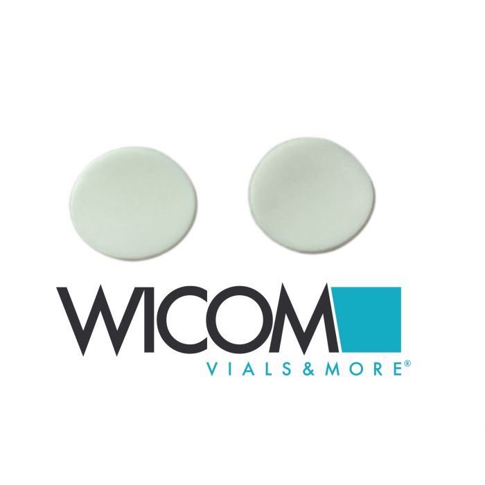 WICOM Septum, 12mm, white PTFE, 0.25mm thick, for 13mm screw cap