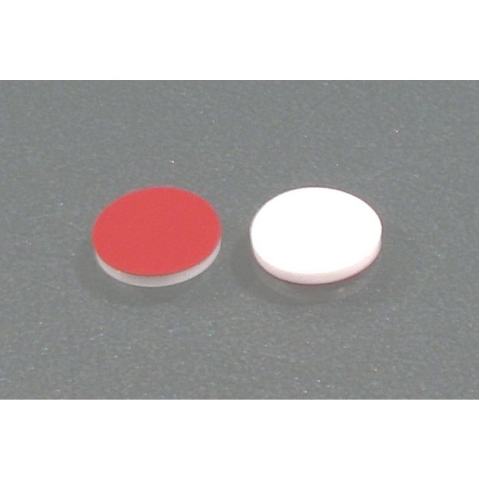 WICOM Septa 12mm Silicone/PTFE White/Red 1.5mm for 13mm screw caps