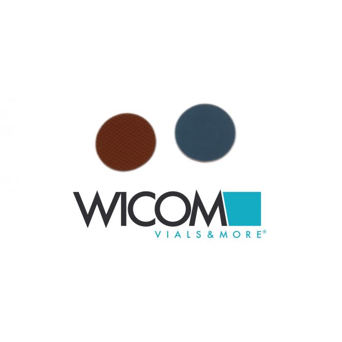 WICOM septum, 18mm, Buthyl/PTFE, 1.3mm thick, for 18mm screw cap
