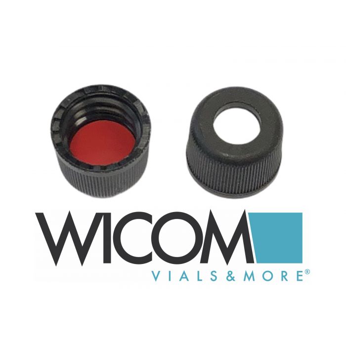 WICOM screw cap, 8mm, with Silicone/PTFE septum