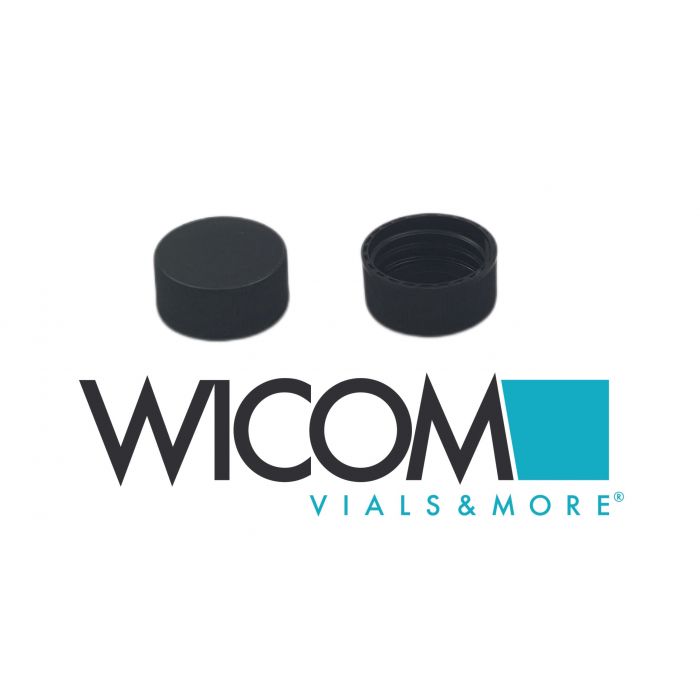 WICOM closing cap, 24mm, black, Polypropylen, without hole