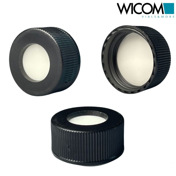 WICOM screw cap, 24mm, Polypropylen, with Silicone/PTFE septum