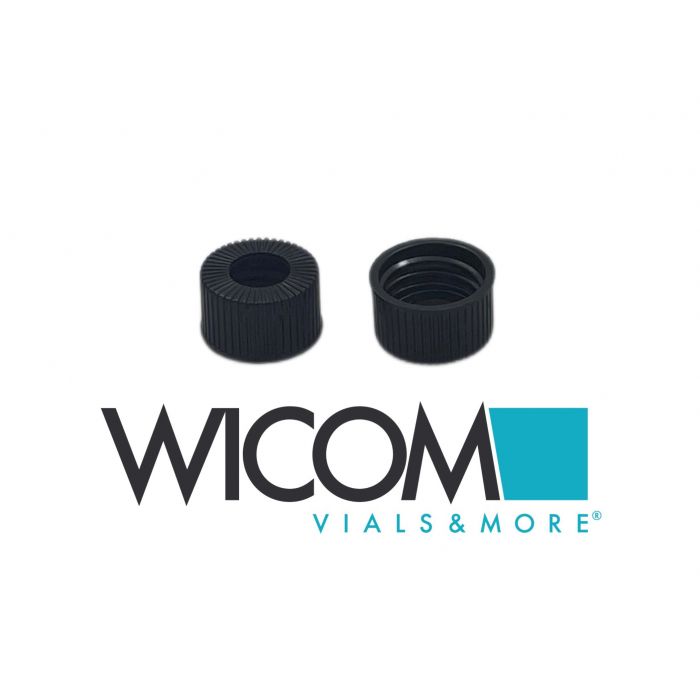 WICOM screw cap, 15mm, black, with hole, heavy version, i.e. for WIC 41340 and W...