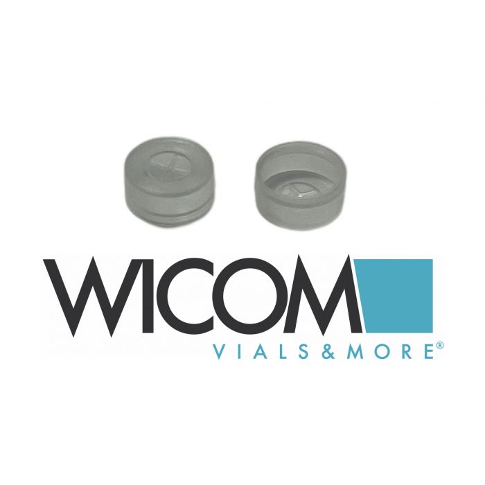 WICOM PE snap cap, 11mm, with punch through area and star