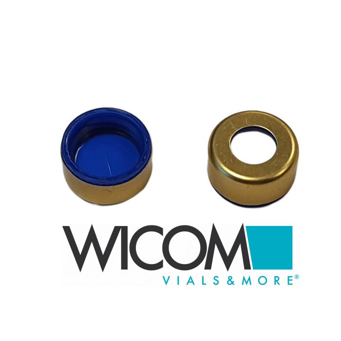 WICOM screw caps, with stainless steel coating, magnetic, for 9mm screw vials wi...