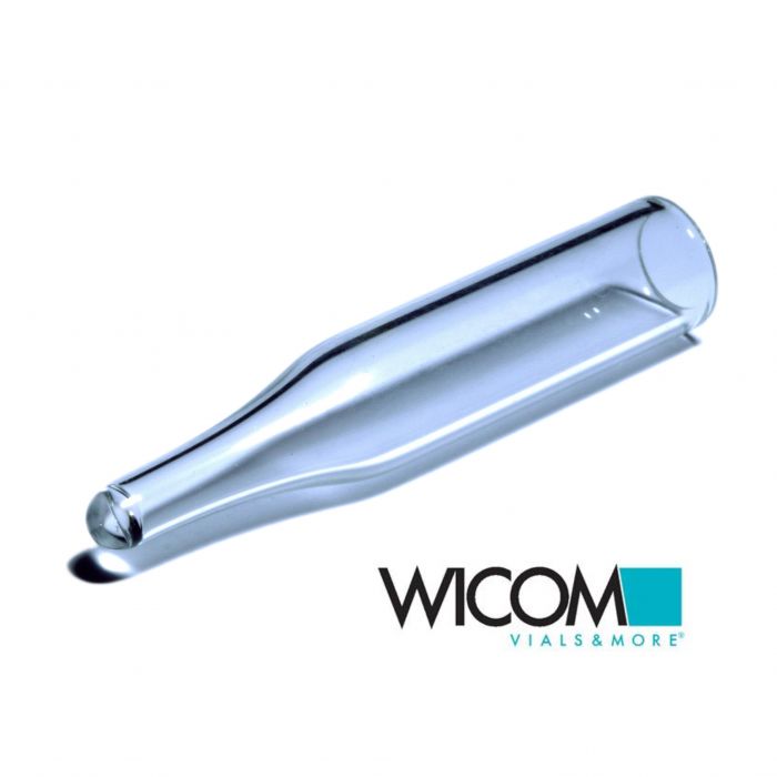 WICOM micro insert, 300ul volume, L=30mm, 6mm AD, 12mm tip, fits into vials with...