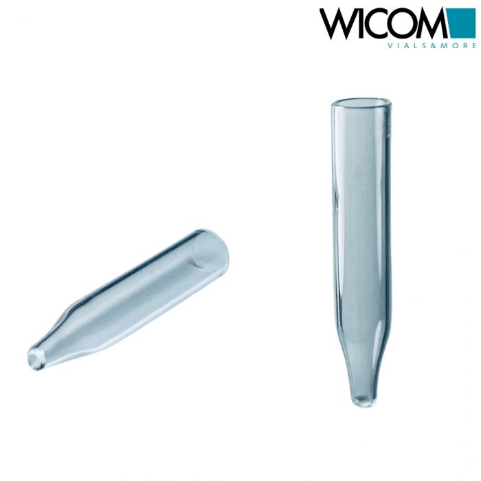WICOM Micro Insert (Mirkoeinsatz) aus Klarglas, 200µl Inhalt, 5,5mm, passend für...
