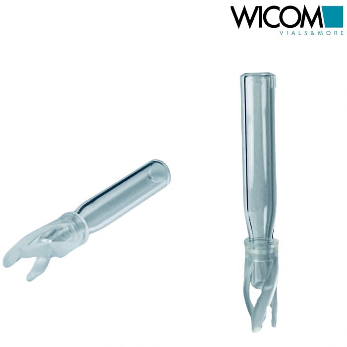 WICOM micro insert, 100µl volume, 5mm AD, with Polypropylen spring