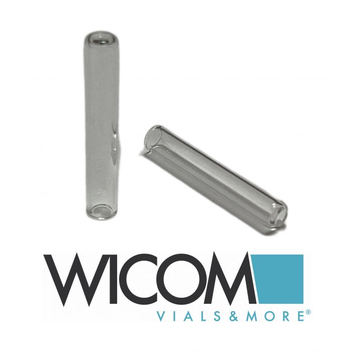 WICOM micro insert, 200µl, with flat bottom, 30 x 5mm, 5mm AD