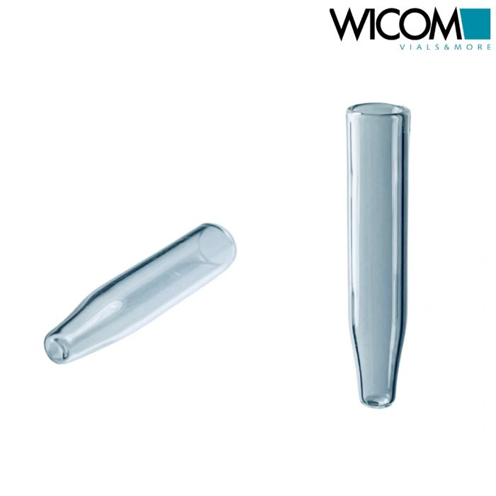 WICOM micro insert, 350ul volume, L=30mm, 6mm AD, 9mm tip fits for 11mm crimp vi...