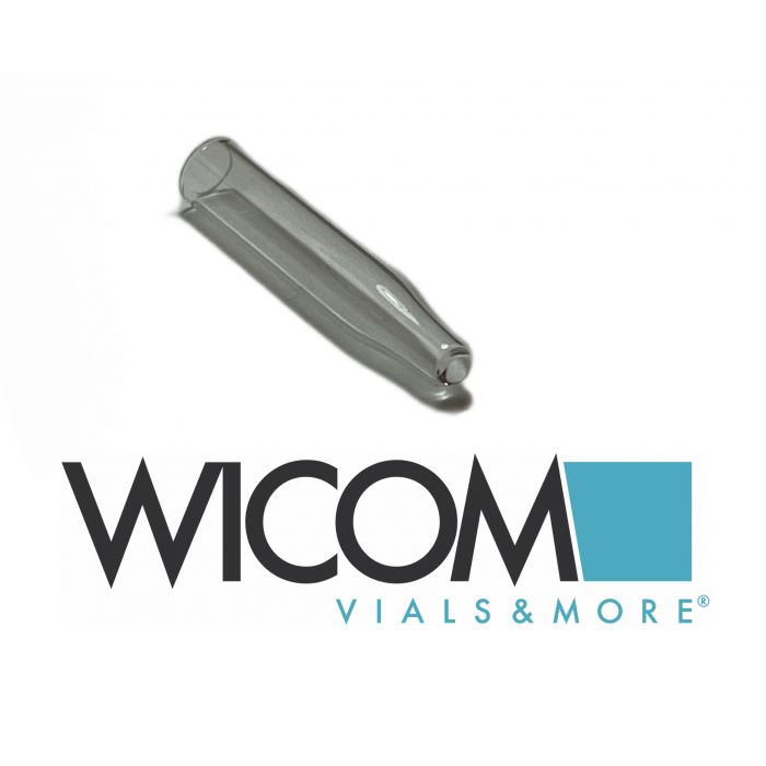WICOM micro insert, 350ul volume, L=30mm, 6mm AD, 9mm tip fits for 11mm crimp vi...