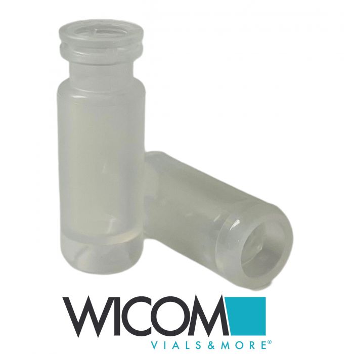 WICOM 11mm CRIMPSNAP vial, Polypropen with v-shape bottom, 0.75ml