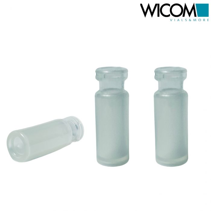 WICOM 11mm CRIMPSNAP vials, Polypropen, 700µl, 6mm opening, inner flat bottom, 1...