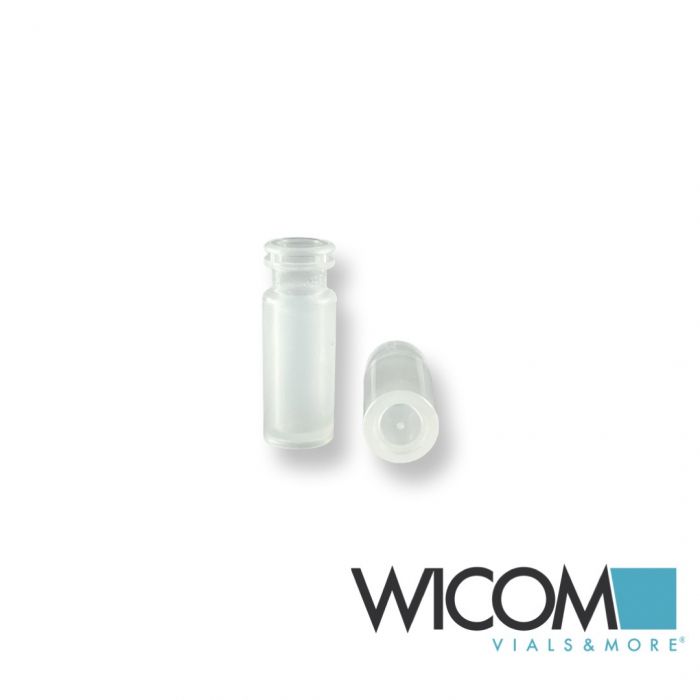 WICOM 11mm CRIMPSNAP vials, Polypropen, 700µl, 6mm opening, inner flat bottom, 1...
