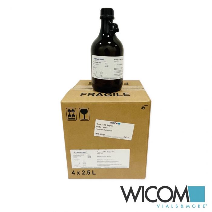 Wasser, LC-MS Optigrade 4x2,5 L / Case manufacturer: Promochem