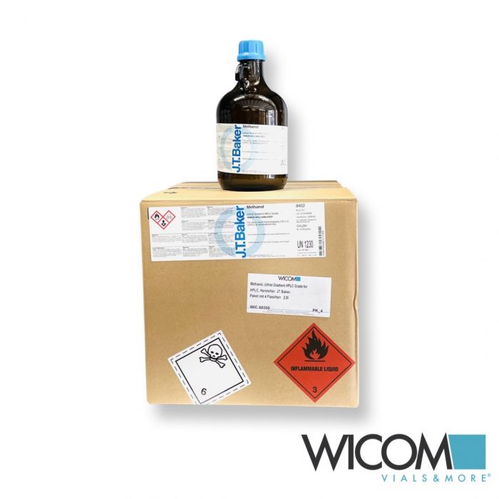 Acetonitrile manufacturer: JT Baker, HPLC Super Gradient Grade Box with 4 bottel...