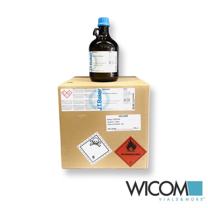 Methanol, LCMS-Grade Hersteller: JT Baker Paket mit 4 Flaschen á 2,5l