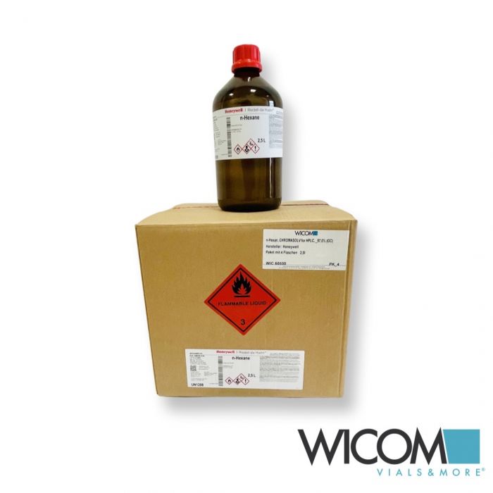 n-Hexan, CHROMASOLV for HPLC, >97,0% (GC) Hersteller: Honeywell Paket mit 4 Flas...