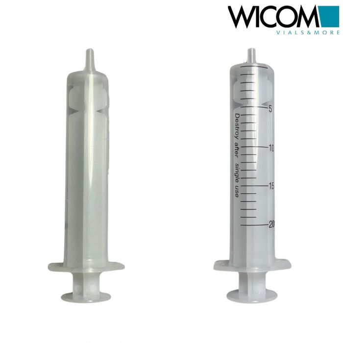 WICOM disposable syringes, 20ml, sterile