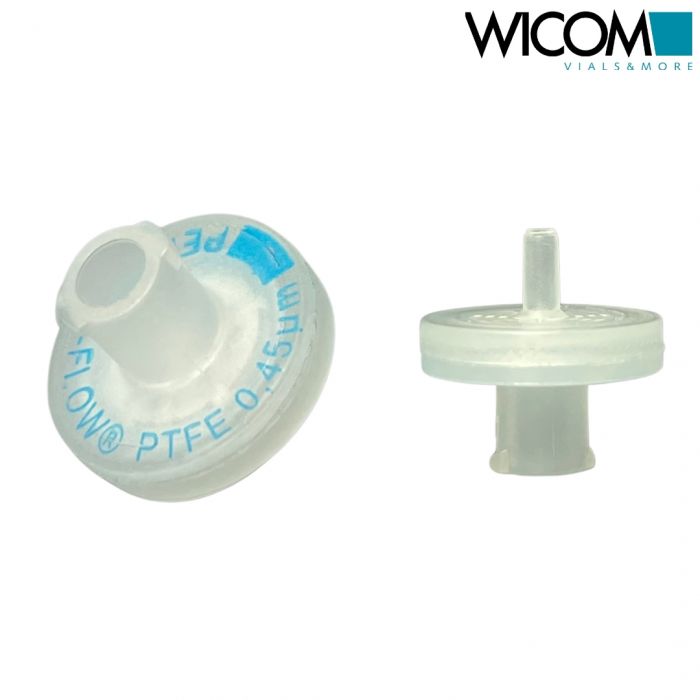 WICOM PERFECT-FLOW(r) Spritzenvorsatzfilter PTFE-Membran 0,45um 13mm, mit Miniti...