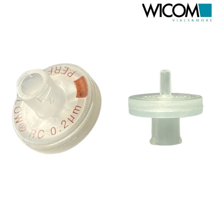 WICOM PERFECT-FLOW(r) Spritzenvorsatzfilter, regener. Cellulose 0,2um, 13mm, mit...