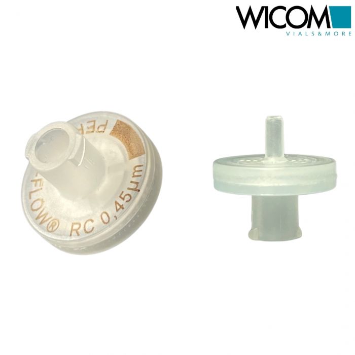 WICOM PERFECT-FLOW(r) Spritzenvorsatzfilter, regener. Cellulose 0,45um, 13mm, mi...