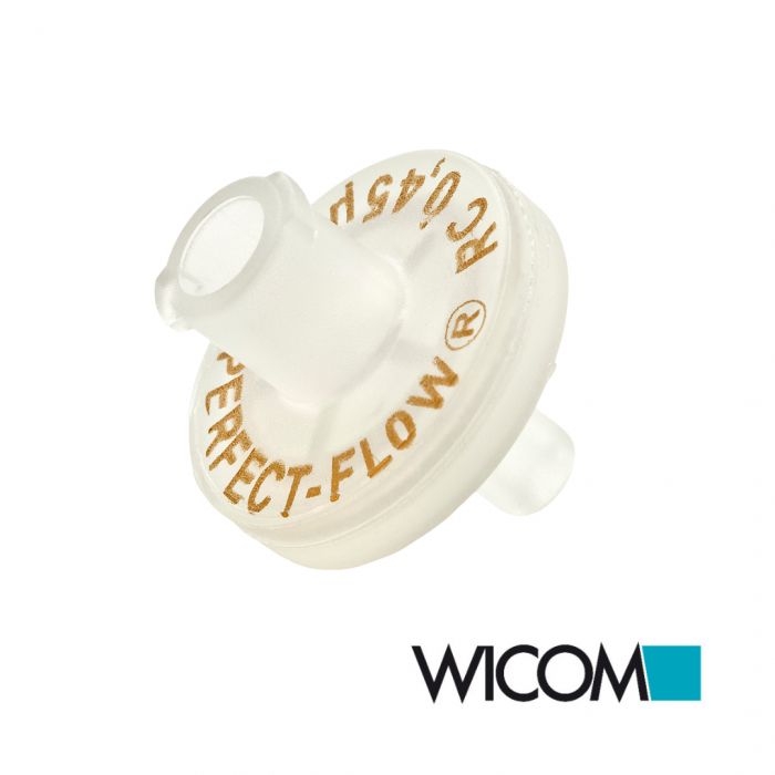 WICOM PERFECT-FLOW(r) syringe filter, regenerated Cellulose 0,45um, 13mm, with M...