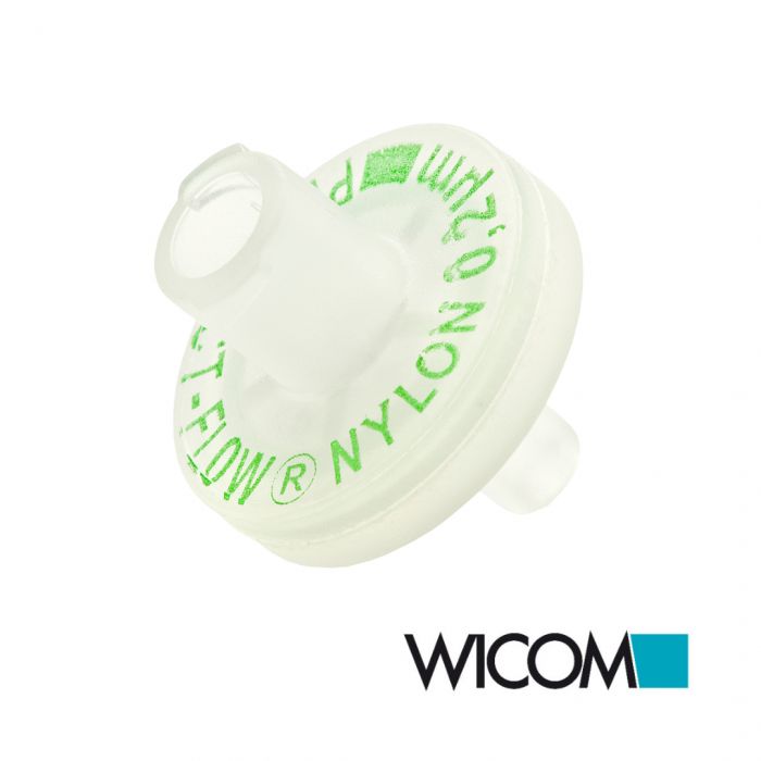 WICOM PERFECT-FLOW(r) syringe filter, Nylon membrane 0,2um, 13mm, with Mini-Tip ...