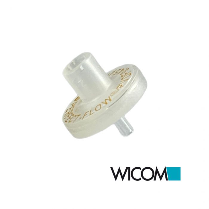 WICOM PERFECT-FLOW(r) syringe filter, PVDF 13mm 0,45µm, with minitip outlet