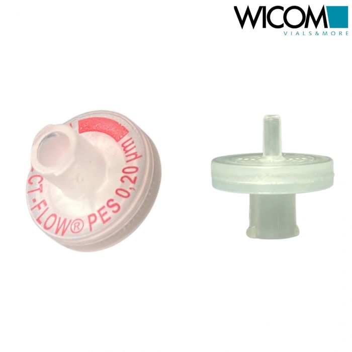 WICOM PERFECT-FLOW(R) Spritzenvorsatzfilter, PES 13mm 0,2µm Minitip Ausgang, aut...