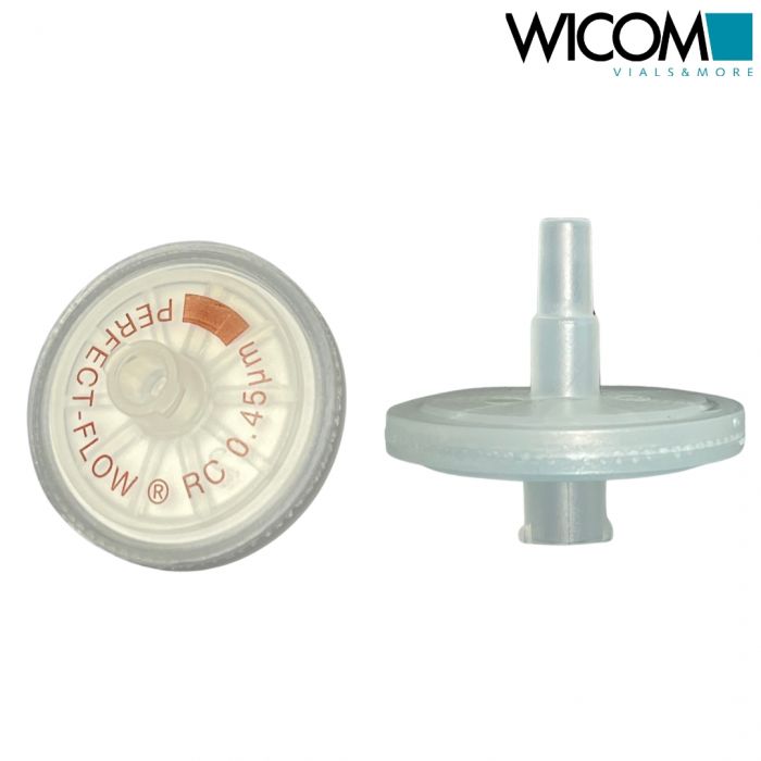 WICOM PERFECT-FLOW(r) Spritzenvorsatzfilter, regener. Cellulose 0,45um, 25mm. au...