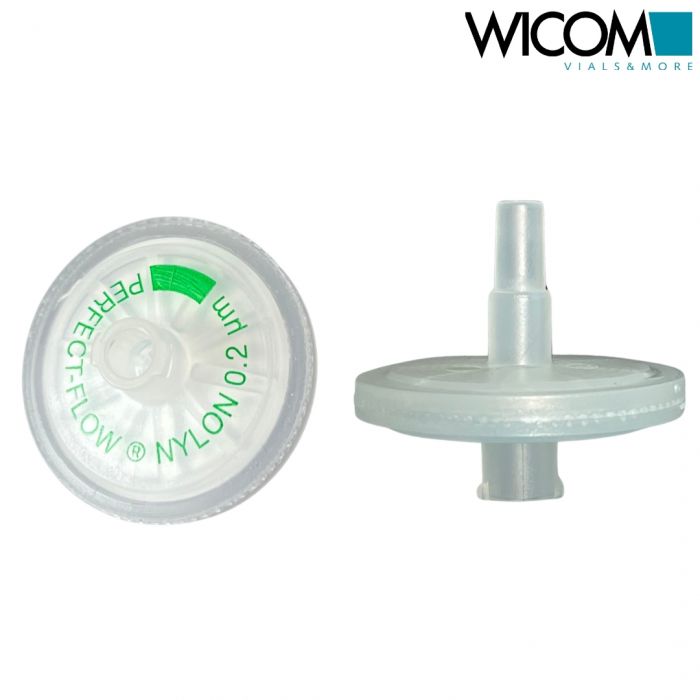 WICOM PERFECT-FLOW(r) Spritzenvorsatzfilter, Nylonmembran, 25mm 0,2µm, autoklavi...